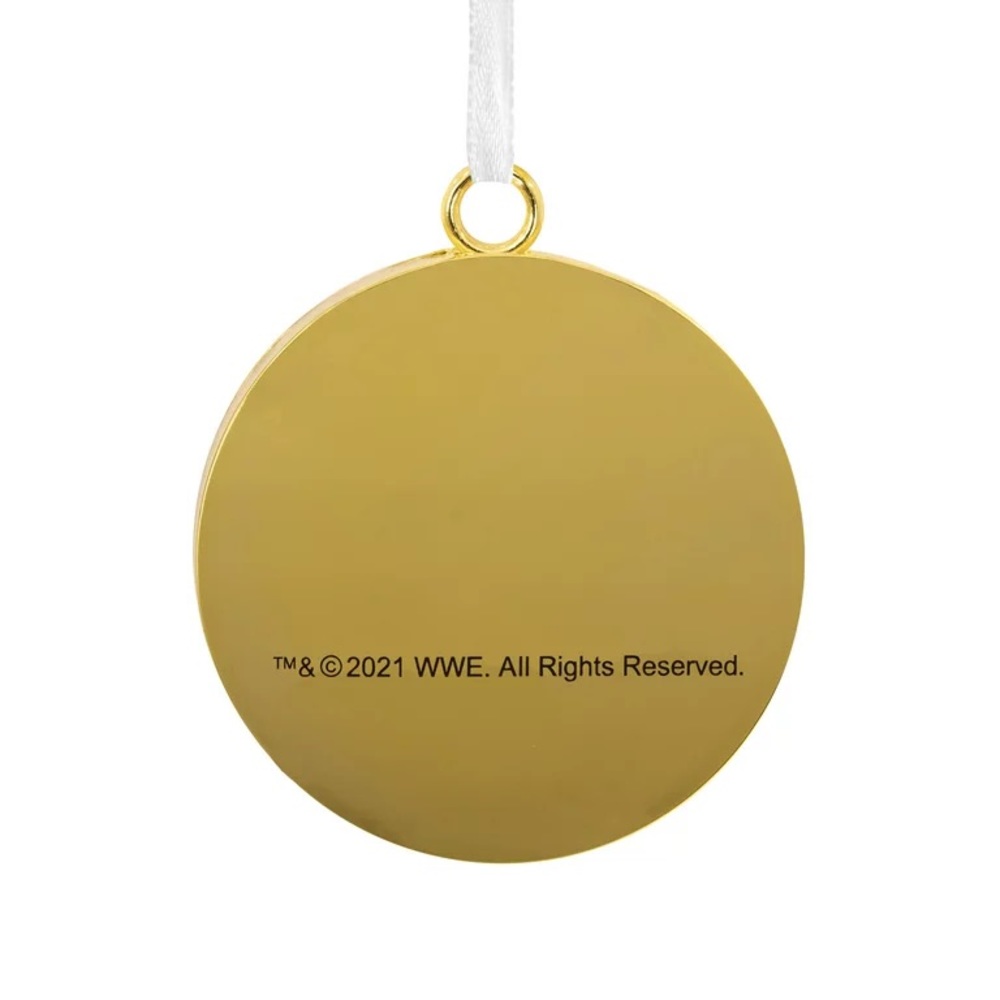 🆕 Hallmark WWE Wrestling Logo Premium Metal Christmas Tree Ornament - Picture 2 of 7